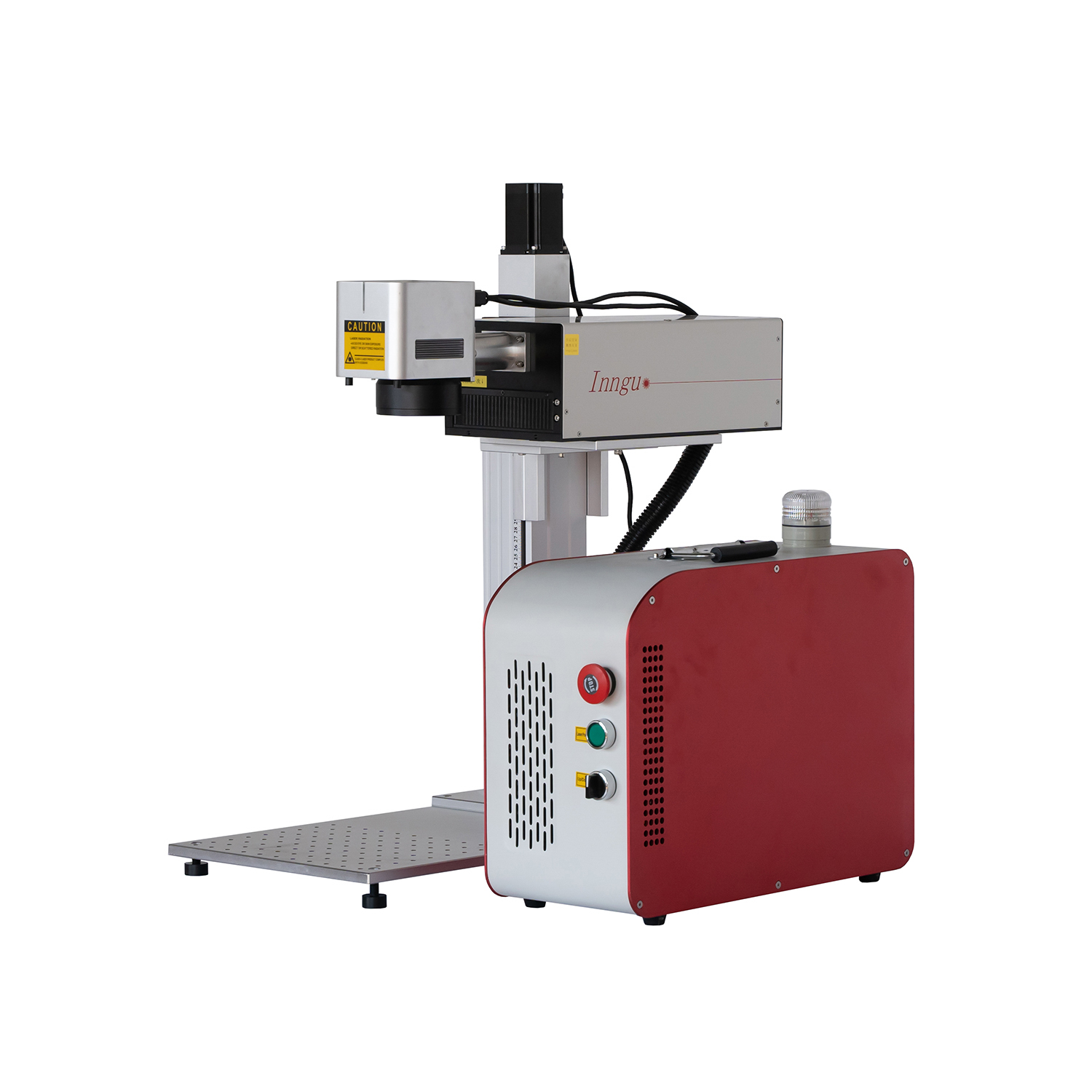 Petit marqueur laser portable de machine de marquage de gravure laser UV 3W 5W avec table rotative / XY / table XYZ