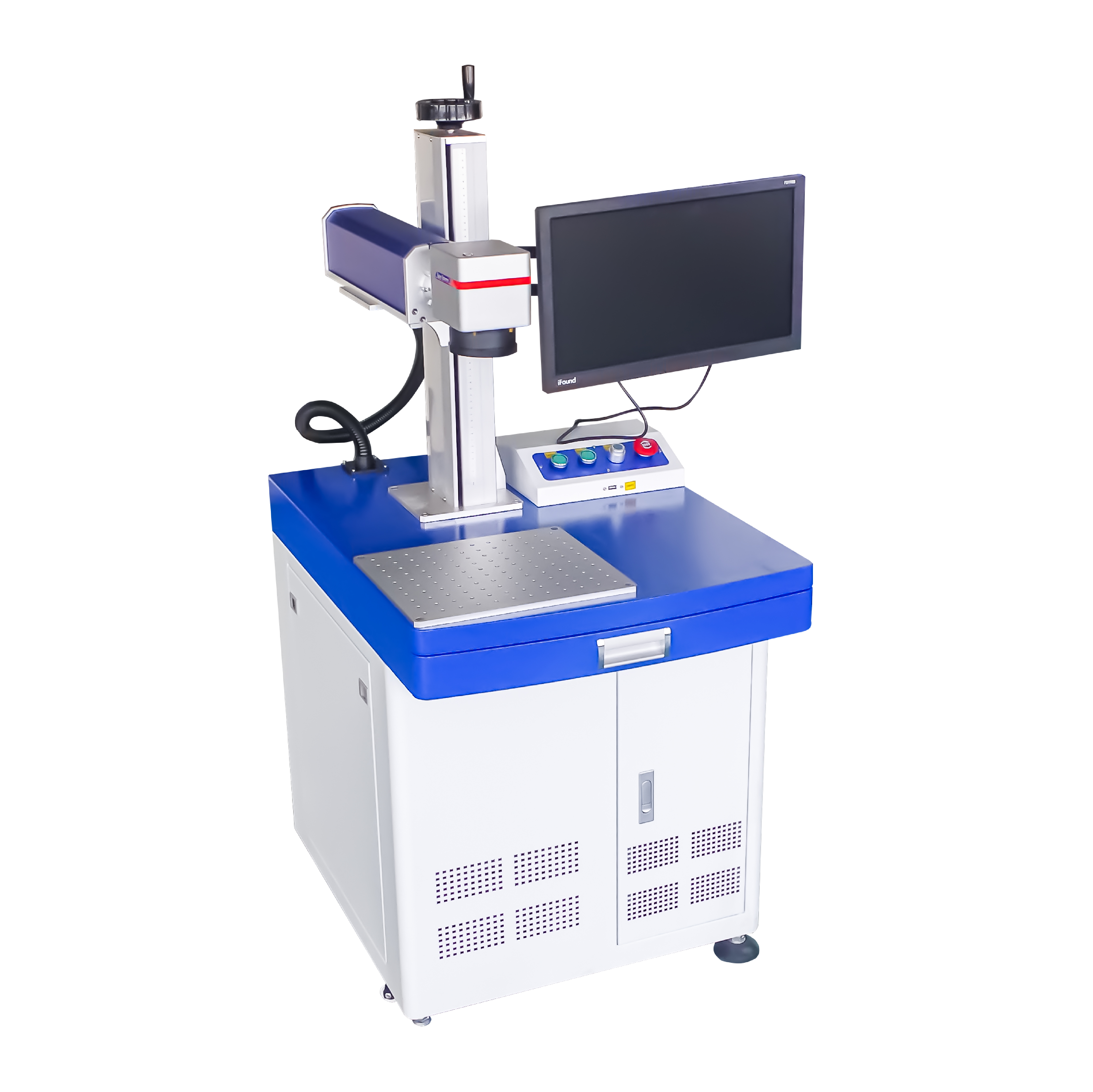 Machine de gravure laser en métal Machine de marquage laser à fibre de couleur intelligente en métal 20w 30w 50w