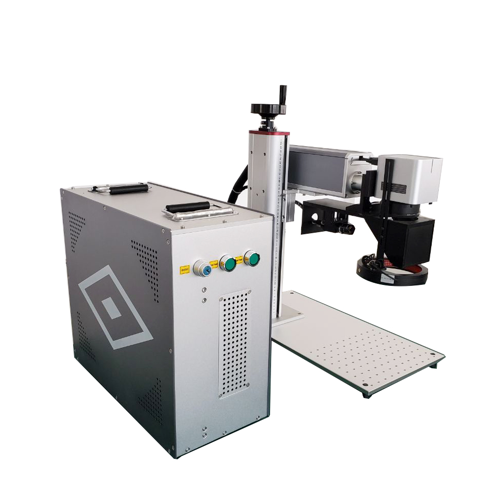 Caméra CCD Vision volante 20W 30W 50W 100W Mopa Fiber Laser graveur Machine de marquage avec bande transporteuse